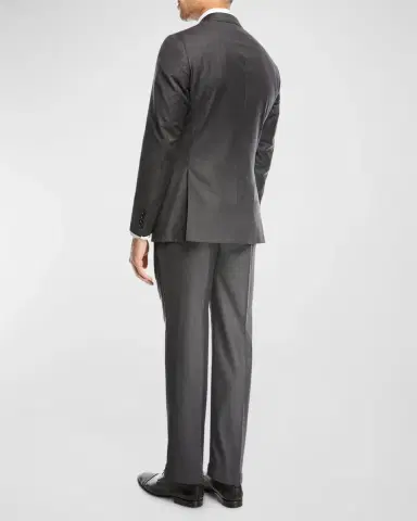 Emporio Armani Super 130s Wool Two-Piece Classic Fit Suit | Thumbnail 3 Emporio Armani Super 130s Wool Two-Piece Classic Fit Suit | Thumbnail 3