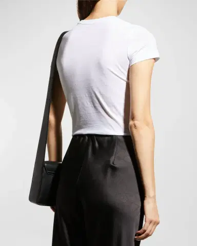 Vince Essential Crewneck Pima Cotton Tee | Thumbnail 3