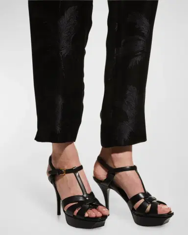 Saint Laurent Tribute Leather Platform Sandals | Thumbnail 2 Saint Laurent Tribute Leather Platform Sandals | Thumbnail 2