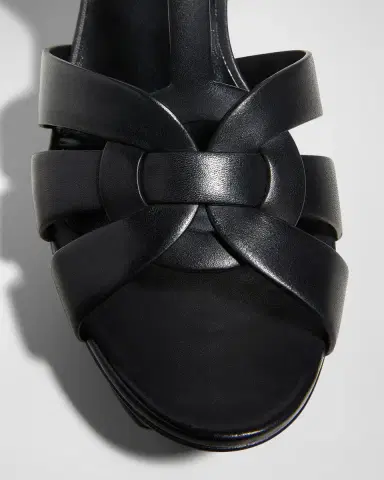 Saint Laurent Tribute Leather Platform Sandals | Thumbnail 3 Saint Laurent Tribute Leather Platform Sandals | Thumbnail 3