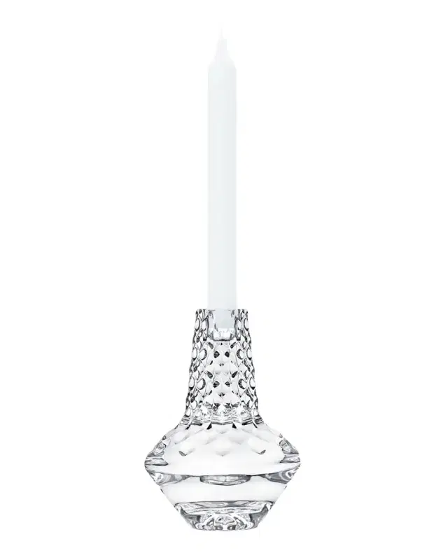Saint Louis Crystal Folia Large Candlestick Holder