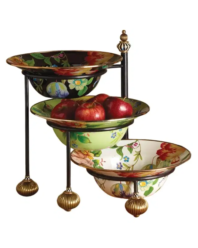MacKenzie-Childs Flower Market Serving Bowl