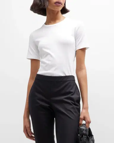 Theory Johanna Crewneck Classic Tee | Thumbnail 4