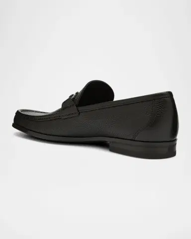 Ferragamo Men's Grandioso Grained Calfskin Gancini Loafer | Thumbnail 4 Ferragamo Men's Grandioso Grained Calfskin Gancini Loafer | Thumbnail 4