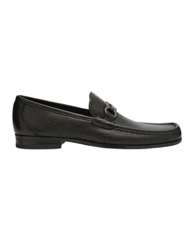 Ferragamo Men's Grandioso Grained Calfskin Gancini Loafer | Thumbnail 1 Ferragamo Men's Grandioso Grained Calfskin Gancini Loafer | Thumbnail 1