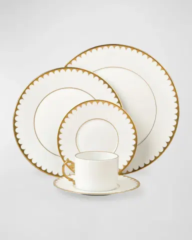 L 'Objet Aegean Filet Gold Dessert Plate | Thumbnail 2