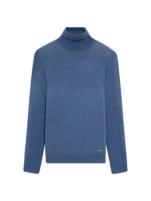 Men's Sawyer Turtleneck Sweater - Denim
