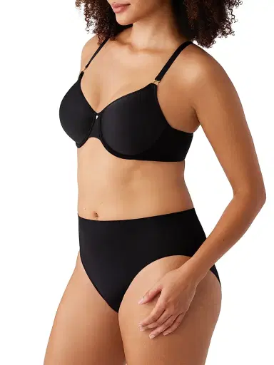 Wacoal Women's Simply Done Spacer T-Shirt Bra - Black | Thumbnail 2
