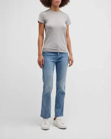 Vince Essential Crewneck Pima Cotton Tee | Thumbnail 2
