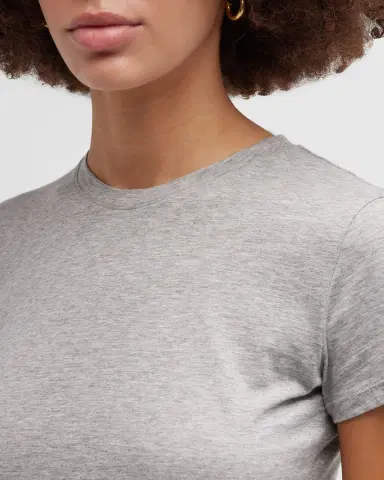 Vince Essential Crewneck Pima Cotton Tee | Thumbnail 5