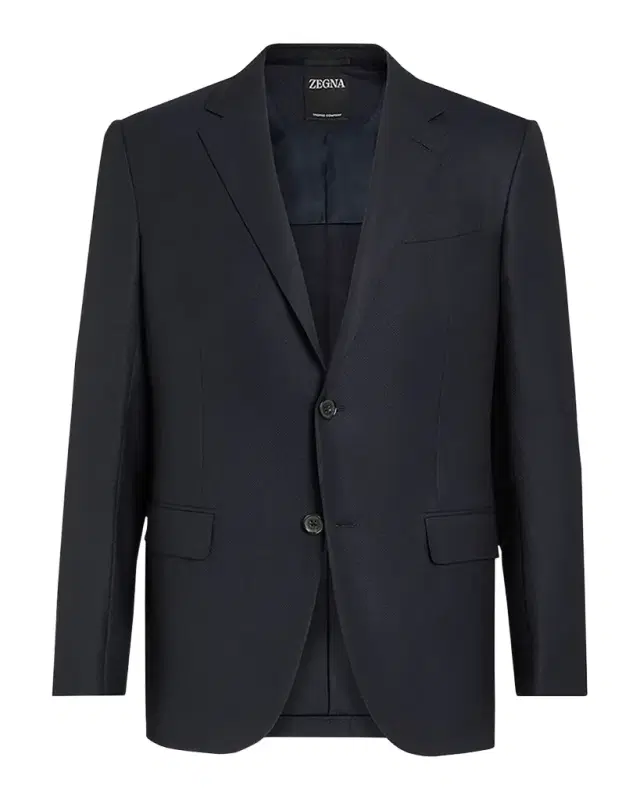 ZEGNA Men 's Solid Trofeo Wool Regular-Fit Blazer Jacket