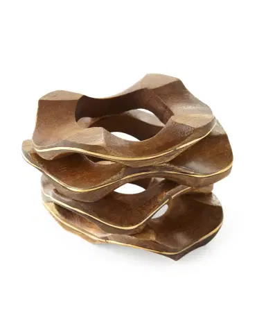 Kim Seybert Pavilion Wooden Napkin Ring | Thumbnail 2