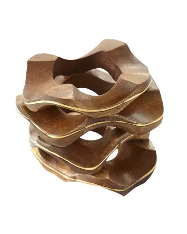 Kim Seybert Pavilion Wooden Napkin Ring | Thumbnail 1