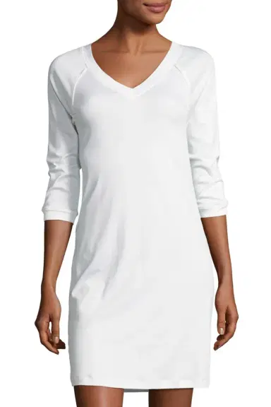 Hanro Pure Essence 3/4-Sleeve Gown | Thumbnail 3 Hanro Pure Essence 3/4-Sleeve Gown | Thumbnail 3