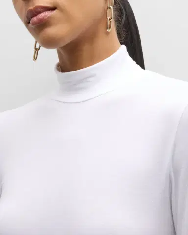 MAJESTIC FILATURES Soft Touch Mock Turtleneck Top | Thumbnail 5