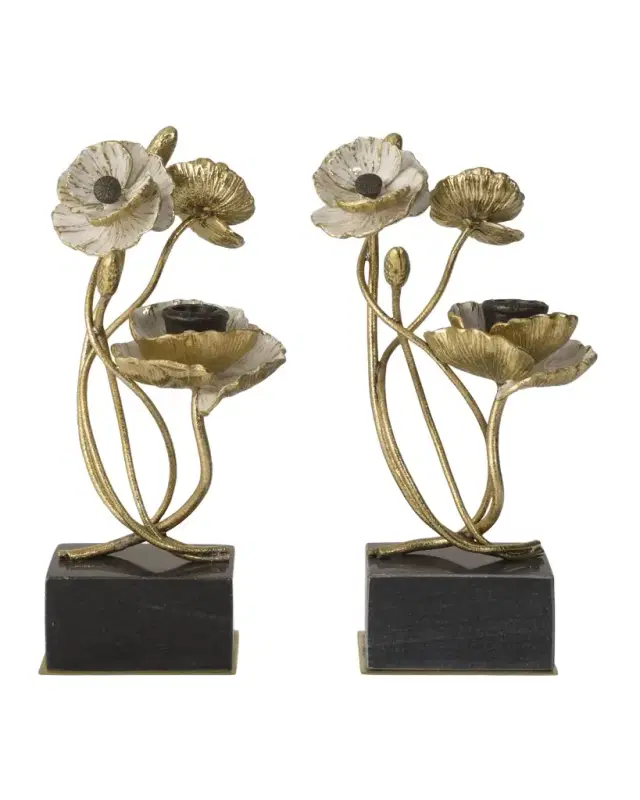 Michael Aram Anemone Candleholders, Set of 2