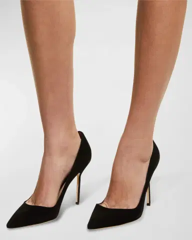 Manolo Blahnik BB 105mm Suede Pumps | Thumbnail 3 Manolo Blahnik BB 105mm Suede Pumps | Thumbnail 3