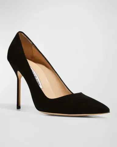 Manolo Blahnik BB 105mm Suede Pumps | Thumbnail 4 Manolo Blahnik BB 105mm Suede Pumps | Thumbnail 4
