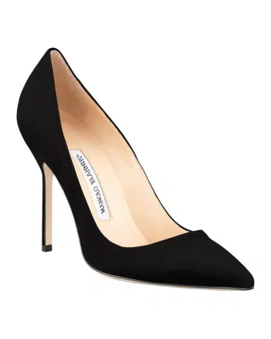 Manolo Blahnik BB 105mm Suede Pumps | Thumbnail 1 Manolo Blahnik BB 105mm Suede Pumps | Thumbnail 1