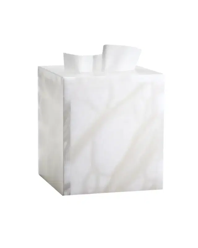 Labrazel Alisa Alabaster Tissue Cover, White