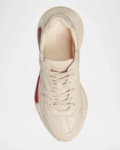 Gucci Men's Rhyton Retro Logo Sneakers | Thumbnail 5