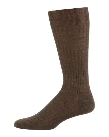 Pantherella Men 's Laburnum Ribbed Wool Mid-Calf Socks | Thumbnail 1