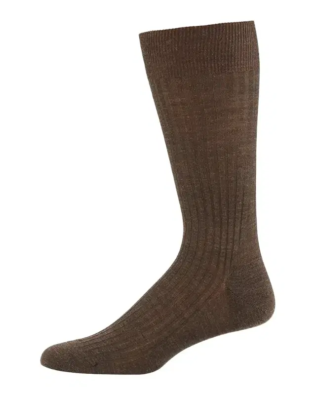 Pantherella Men 's Laburnum Ribbed Wool Mid-Calf Socks