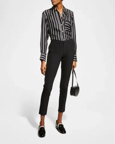 Lafayette 148 New York Mercer Acclaimed Stretch Mid-Rise Skinny Jeans | Thumbnail 3