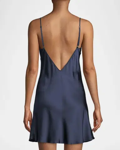 Christine Lingerie Bijoux Lace-Trim Silk Chemise | Thumbnail 3 Christine Lingerie Bijoux Lace-Trim Silk Chemise | Thumbnail 3