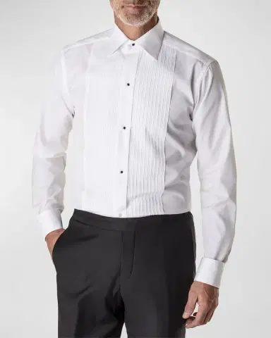 Eton Contemporary-Fit Pleated Bib Formal Shirt | Thumbnail 2 Eton Contemporary-Fit Pleated Bib Formal Shirt | Thumbnail 2