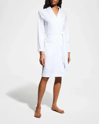 Hanro Cotton Jersey Short Robe | Thumbnail 2