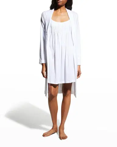 Hanro Cotton Jersey Short Robe | Thumbnail 3