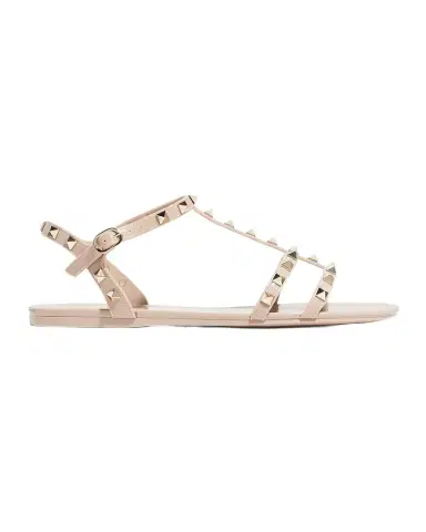 Valentino Garavani Rockstud Jelly Flat Gladiator Sandals | Thumbnail 1 Valentino Garavani Rockstud Jelly Flat Gladiator Sandals | Thumbnail 1