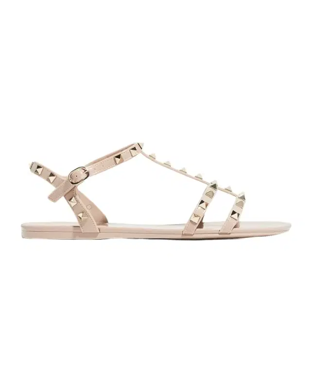 Valentino Garavani Rockstud Jelly Flat Gladiator Sandals