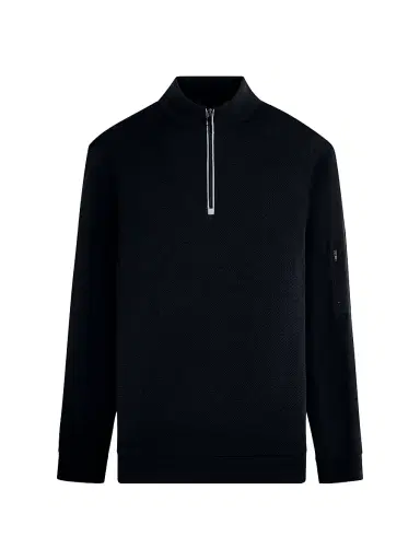 Bugatchi Men's Quarter-Zip Knit Jacket | Thumbnail 1 Bugatchi Men's Quarter-Zip Knit Jacket | Thumbnail 1