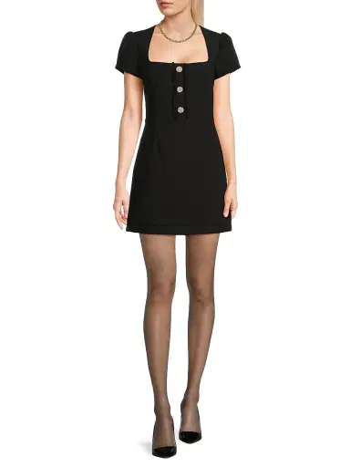 Likely Women's Westy Imitation Pearl & Crystal-Embellished Minidress | Thumbnail 2