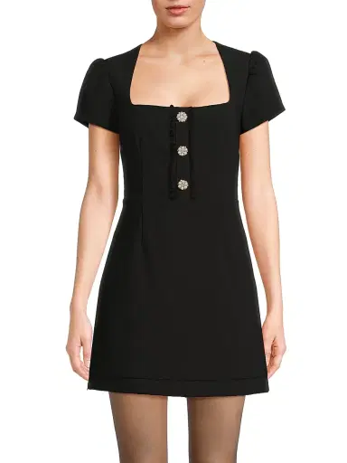 Likely Women's Westy Imitation Pearl & Crystal-Embellished Minidress | Thumbnail 3