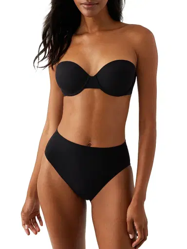 Wacoal Women's Comfort First Strapless T-Shirt Bra - Black | Thumbnail 2