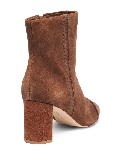 Cinq à Sept Women's Peyton 70MM Suede Crochet Ankle Boots - Dark Sepia | Thumbnail 3