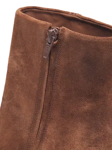 Cinq à Sept Women's Peyton 70MM Suede Crochet Ankle Boots - Dark Sepia | Thumbnail 6