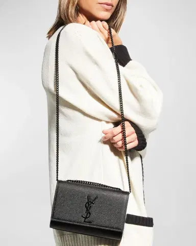 Saint Laurent Kate Small YSL Crossbody Bag in Grained Leather | Thumbnail 2 Saint Laurent Kate Small YSL Crossbody Bag in Grained Leather | Thumbnail 2