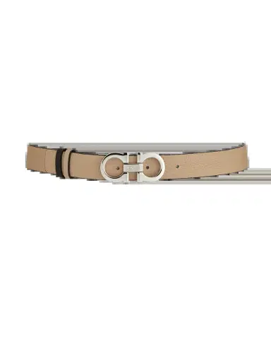 Ferragamo Gancini-Buckle Reversible Leather Belt | Thumbnail 2
