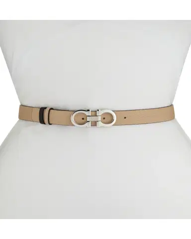 Ferragamo Gancini-Buckle Reversible Leather Belt | Thumbnail 3