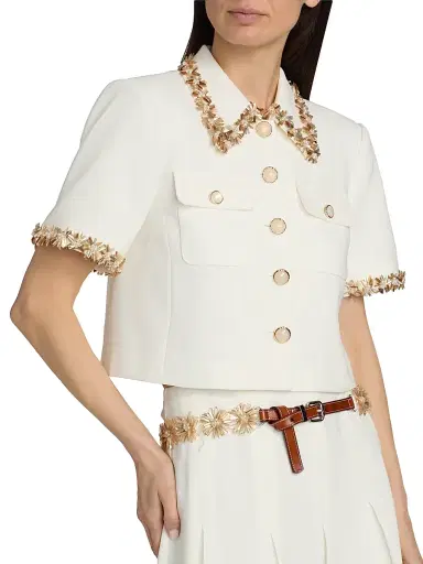 Cinq à Sept Women's Sunflare Aanya Jacket - Champagne | Thumbnail 6