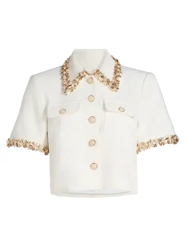 Cinq à Sept Women's Sunflare Aanya Jacket - Champagne | Thumbnail 1