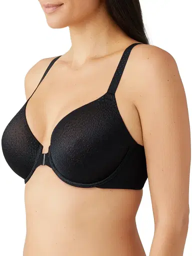 Wacoal Women's Back Appeal Front-Close T-Shirt Bra - Black | Thumbnail 2