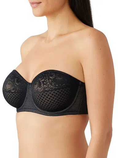 Wacoal Women's Visual Effects Strapless Minimizer Bra - Black | Thumbnail 3