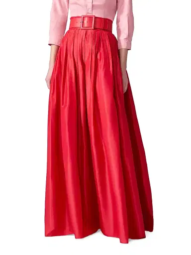 Carolina Herrera Women's Icon Silk Taffeta Ball Skirt - Poppy | Thumbnail 3