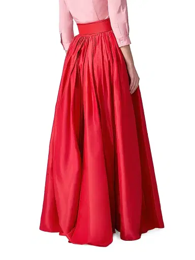 Carolina Herrera Women's Icon Silk Taffeta Ball Skirt - Poppy | Thumbnail 4