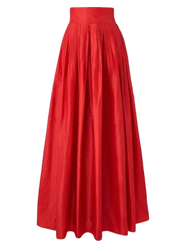 Carolina Herrera Women's Icon Silk Taffeta Ball Skirt - Poppy | Thumbnail 1